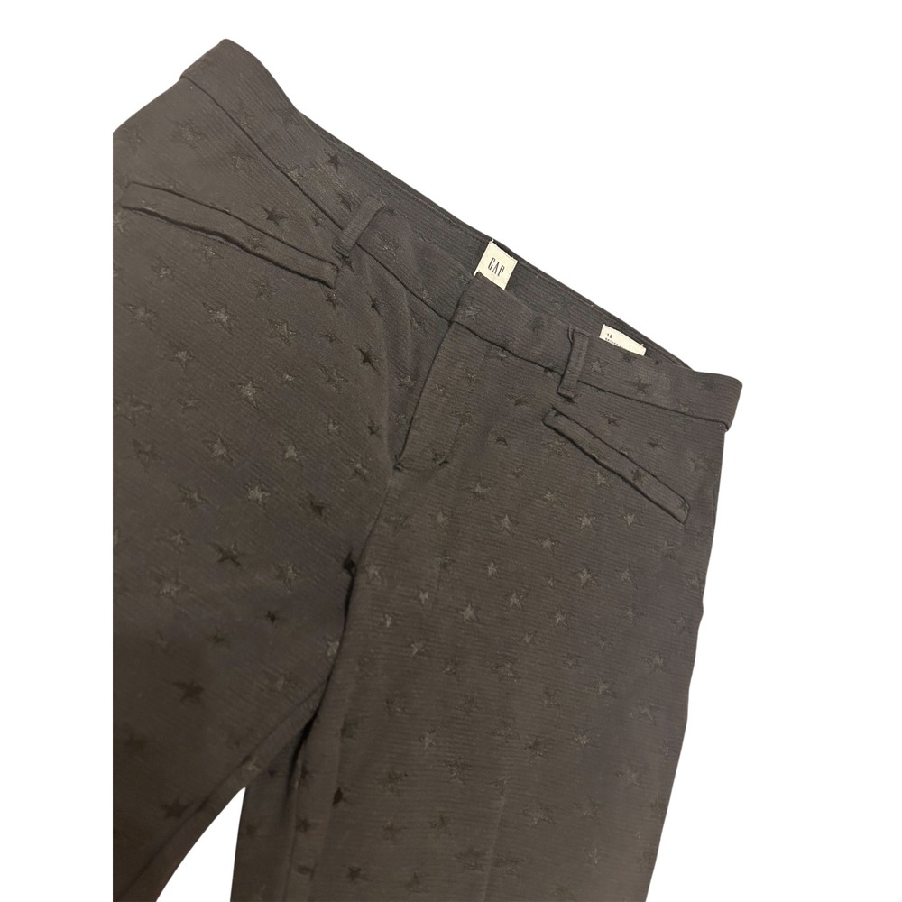 Gap Black 12 tuxedo stars‎ holiday  Dressy Whimsygoth skinny ankle trouser pant